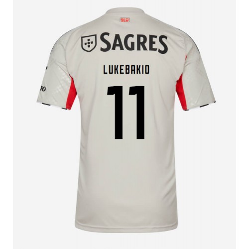 Stroje piłkarskie Benfica Dodi Lukebakio #11 Koszulka Wyjazdowej 2025-26 Krótki Rękaw